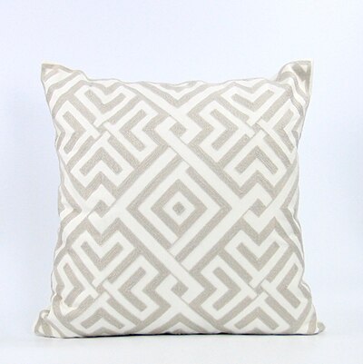 Garion Gray Embrodiered Pillow Covers