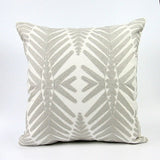 Garion Gray Embrodiered Pillow Covers