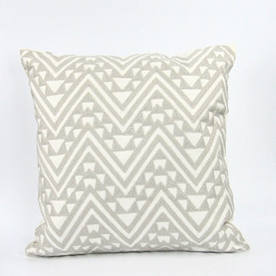 Garion Gray Embrodiered Pillow Covers