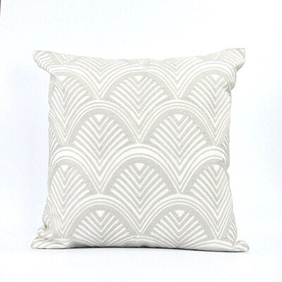 Garion Gray Embrodiered Pillow Covers