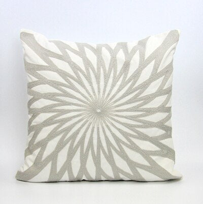 Garion Gray Embrodiered Pillow Covers