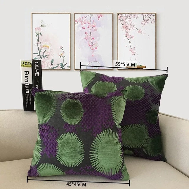 Burst Chenille Pillow Covers