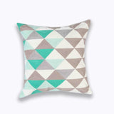 Triangles in Emnbroidery Pillow Covers