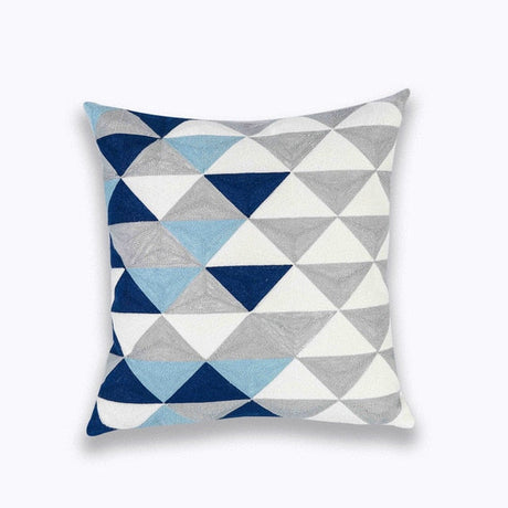 Triangles in Emnbroidery Pillow Covers