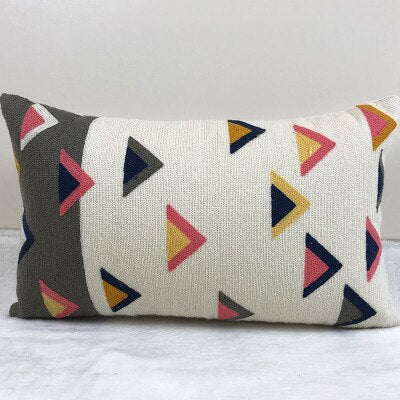 Splish Splash Abstract Embroidered Pillows