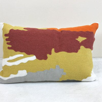 Splish Splash Abstract Embroidered Pillows