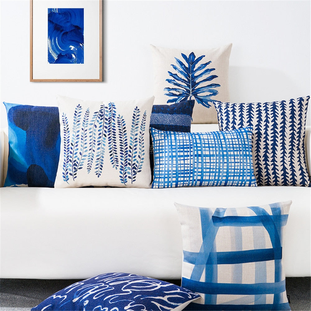 Azure Pillow Covers