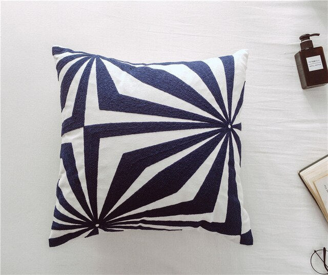 Kensley Abstract Embroidered Pillow Cover