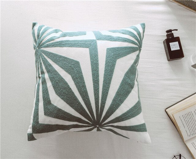 Kensley Abstract Embroidered Pillow Cover