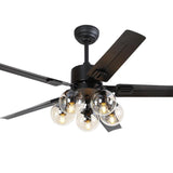 Glass Ball Ceiling Fan light