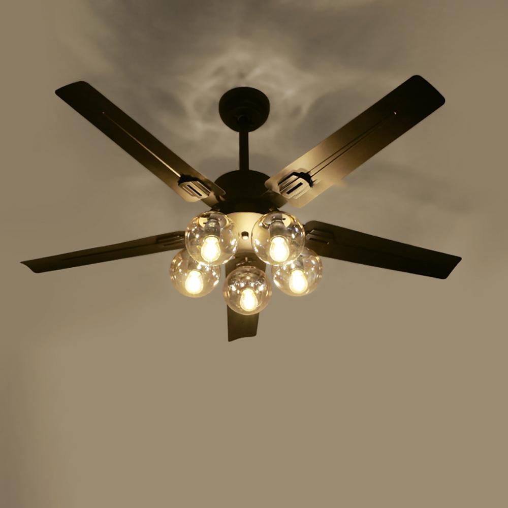 Glass Ball Ceiling Fan light