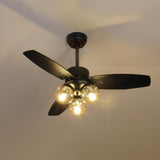 Glass Ball Ceiling Fan light