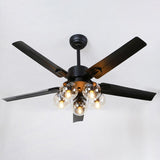 Glass Ball Ceiling Fan light