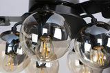 Glass Ball Ceiling Fan light