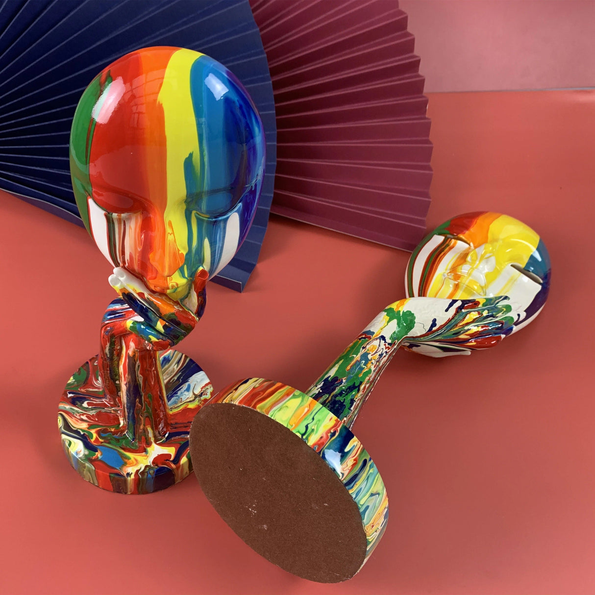 Rainbow in Thought Statues