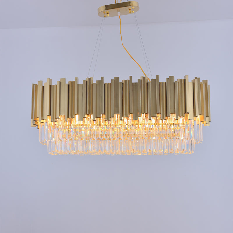 rectangular chandelier crystal