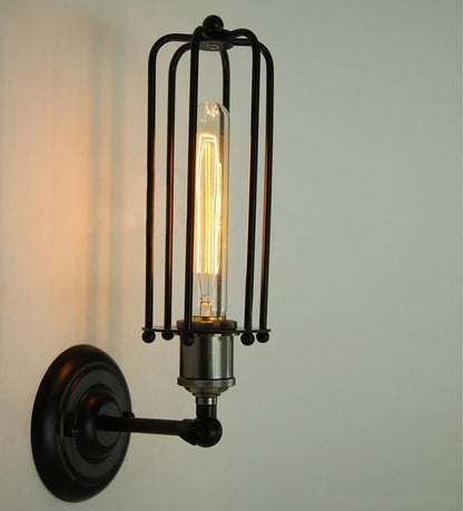 Pencil Cage Industrial Retro Vintage Wall Light