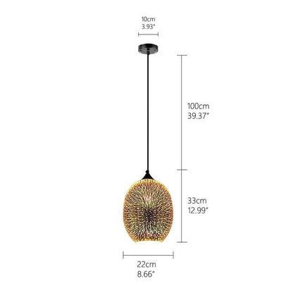 Rona - Hanging Glass Pendant Lamp