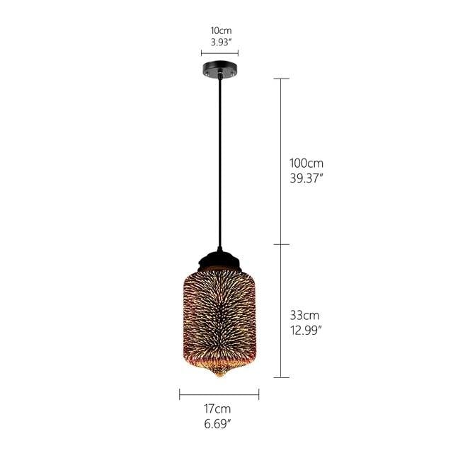 Rona - Hanging Glass Pendant Lamp