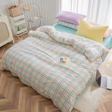 Pastel Grid Bedding Set