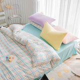 Pastel Grid Bedding Set