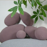 Realistic Stone Plush Pillow Cobblestone Soft Lazy Sofa Multifunctional Stone Cushion Creative Gift Props 6pc Set