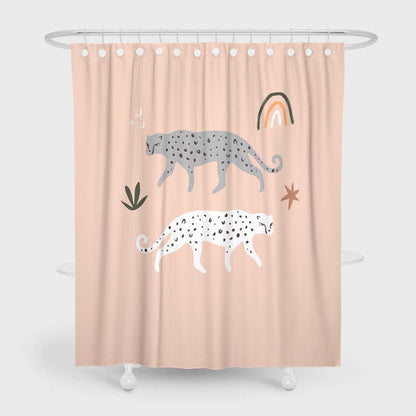 Two Leopards Shower Curtain
