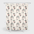 Art Beauty Face Shower Curtain