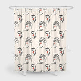 Art Beauty Face Shower Curtain