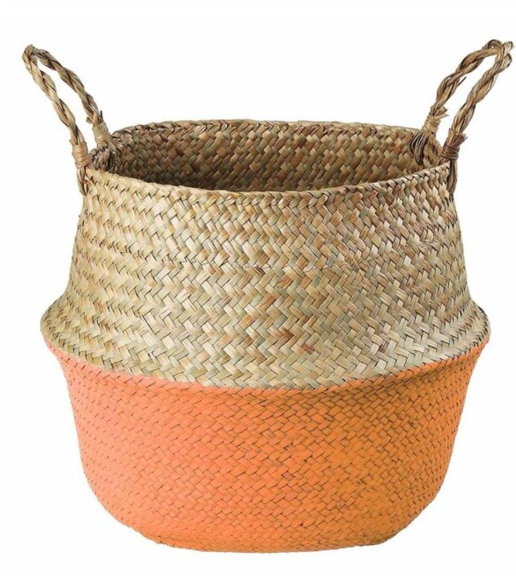 Pampas Foldable Seagrass Basket with Handles