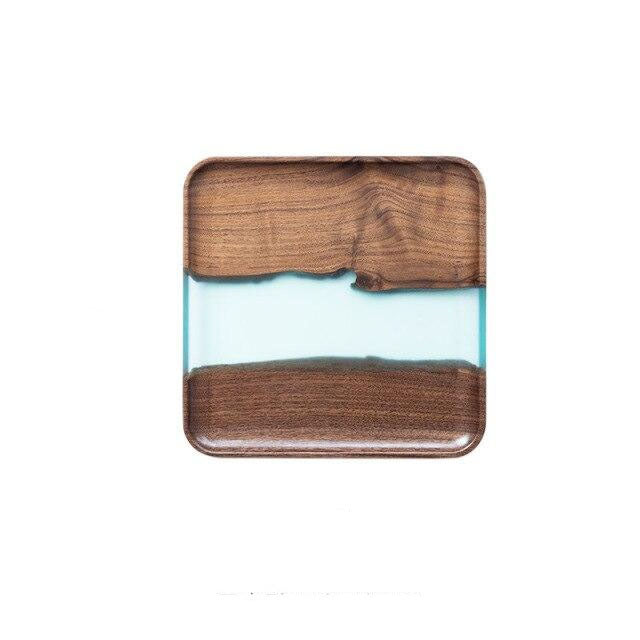 Sea River Wood and Resin Trays