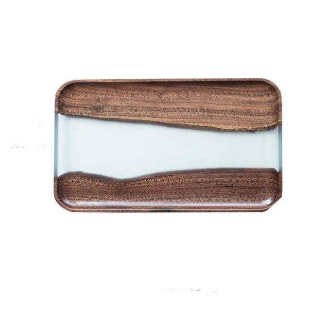 Sea River Wood and Resin Trays