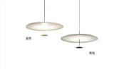 Classic 1-Light Black Disc LED Pendant Light