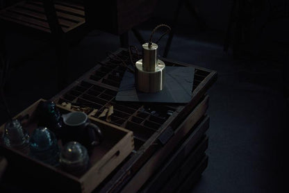 Smith's brushed brass pendant Light