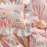 Rainbow Peaches Bedding Set