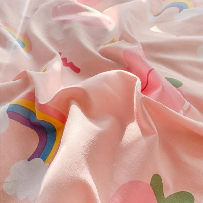 Rainbow Peaches Bedding Set