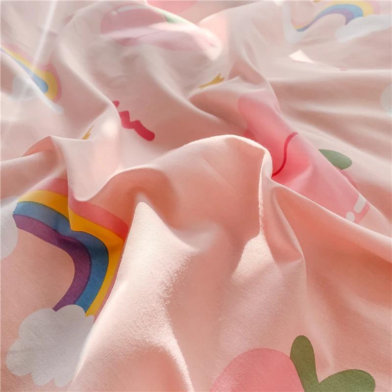 Rainbow Peaches Bedding Set