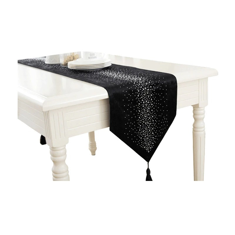 Splattered Crystal Table Runner