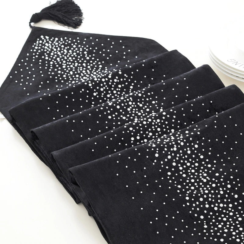 Splattered Crystal Table Runner