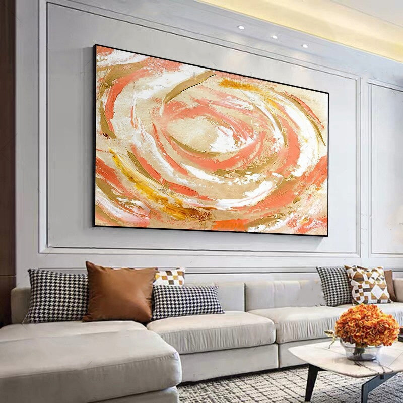 Sunset Swirl Hand Painted Canvas