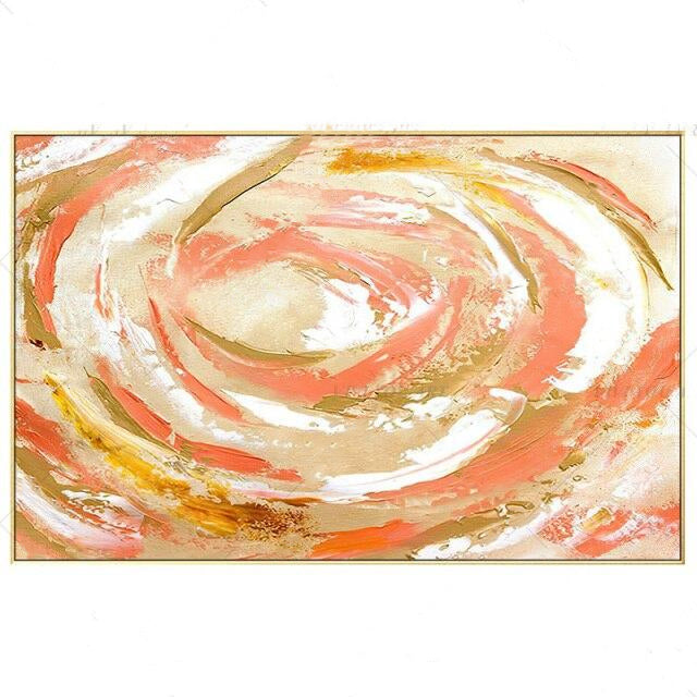 Sunset Swirl Hand Painted Canvas