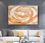 Sunset Swirl Hand Painted Canvas