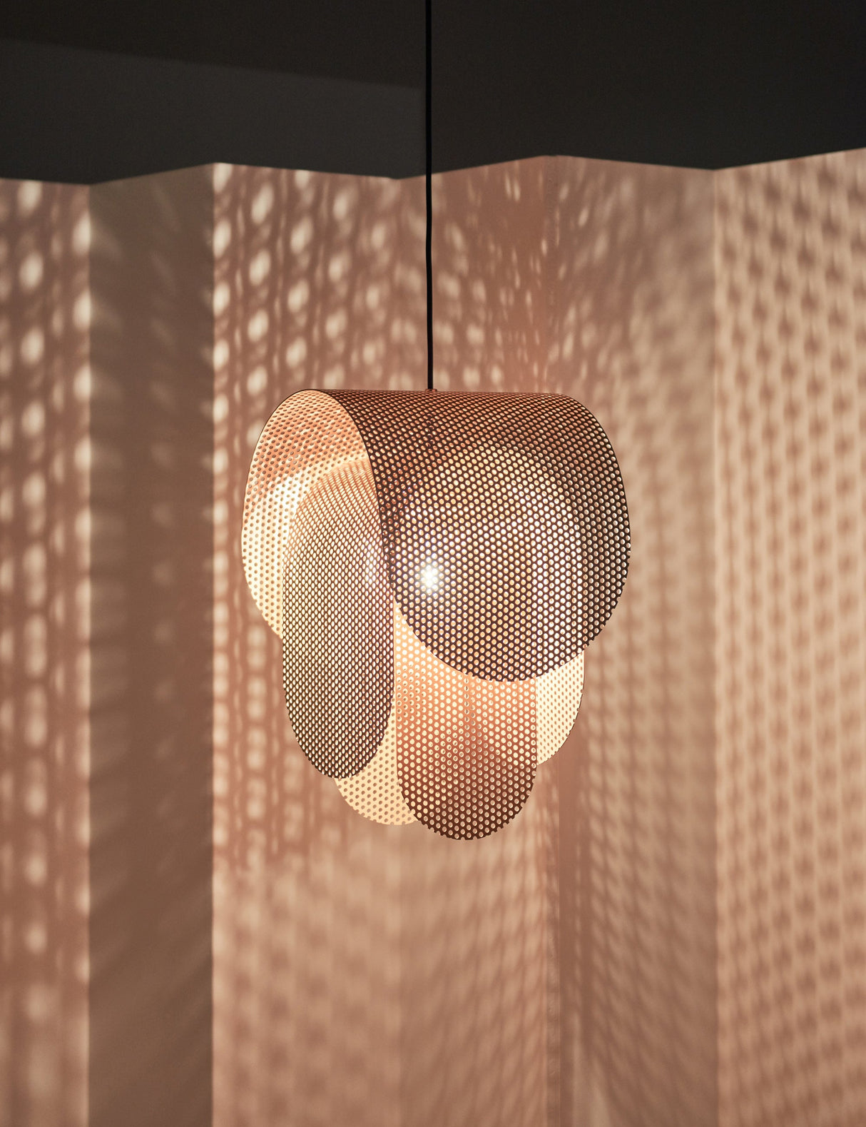 Perforated Metal Pendant Light