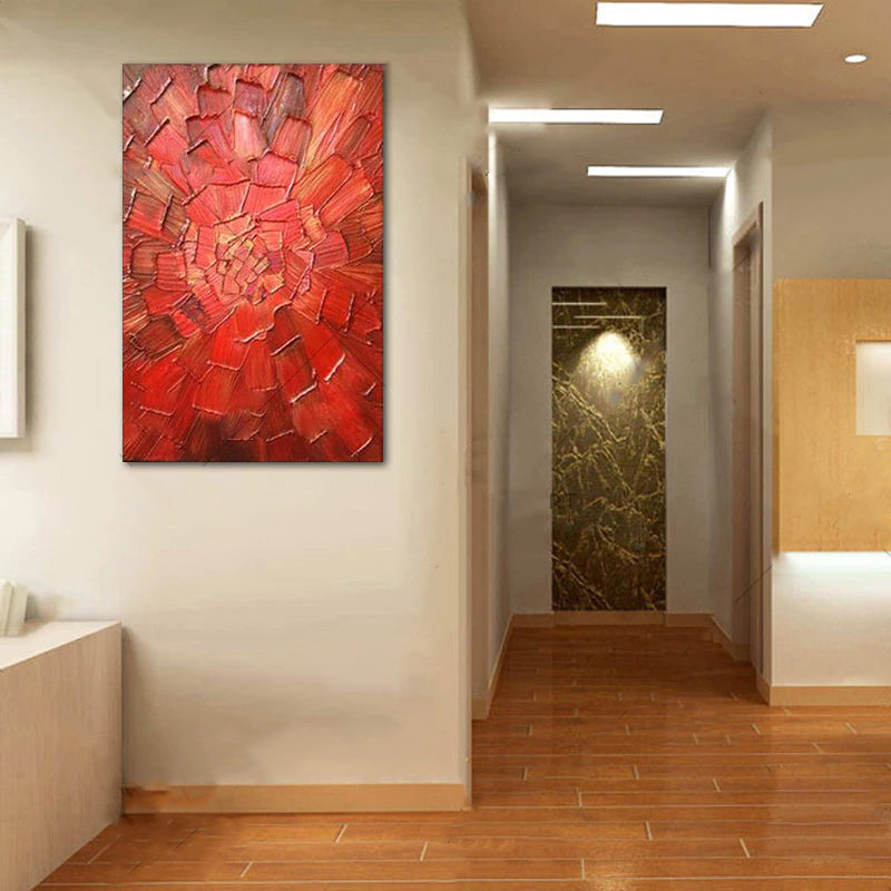 Symphony in Red Oil Painting