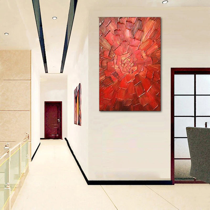 Symphony in Red Oil Painting