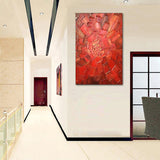 Symphony in Red Oil Painting