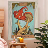 The Lovers Mushrooms Tapestry