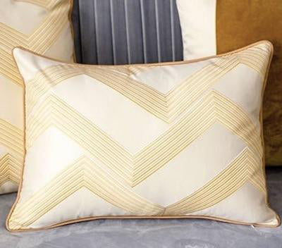 Tillman Golden Jacquard Pillow Covers