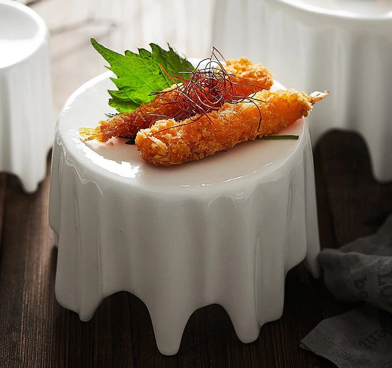 Tilley Tablecloth Pedestal Bowls