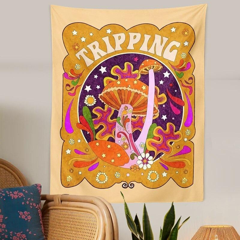 Tripping 70s Vintage Tapestry